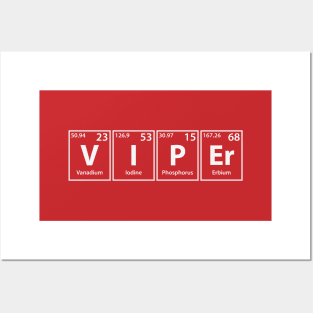 Viper (V-I-P-Er) Periodic Elements Spelling Posters and Art